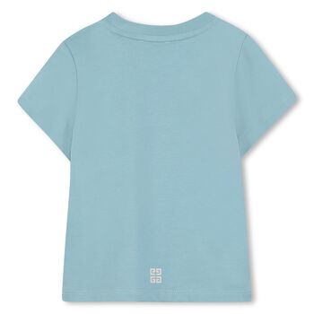 Younger Boys Blue Logo T-Shirt
