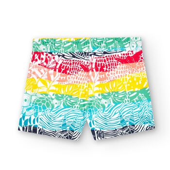 Boys Multi-Coloured Abstract Shorts