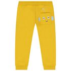 Younger Boys Ivory, Blue & Yellow 3-Piece Tracksuit, 1, hi-res