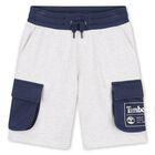 Boys Grey Logo Shorts, 1, hi-res