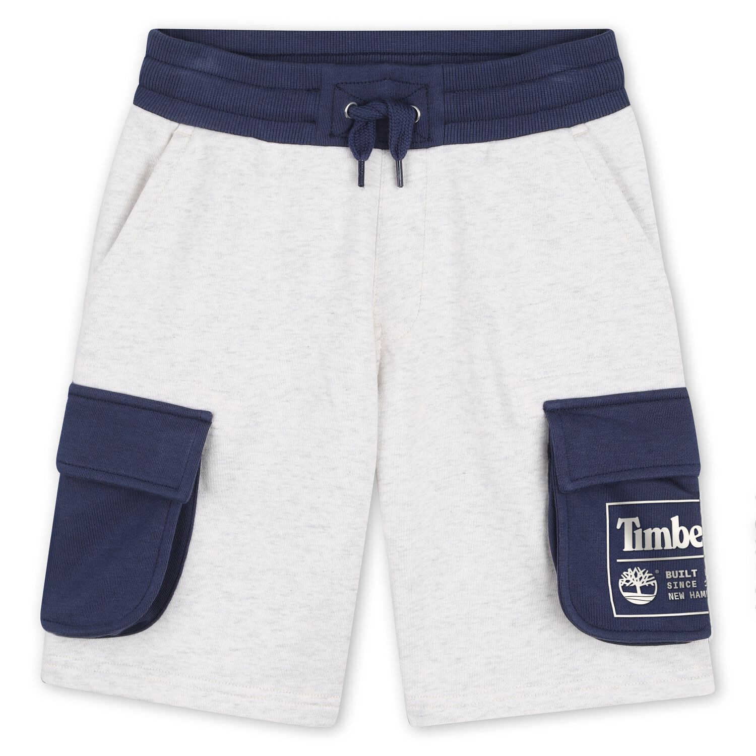 Boys Grey Logo Shorts, 1, hi-res