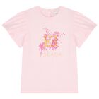 Girls Pink Logo T-Shirt, 1, hi-res
