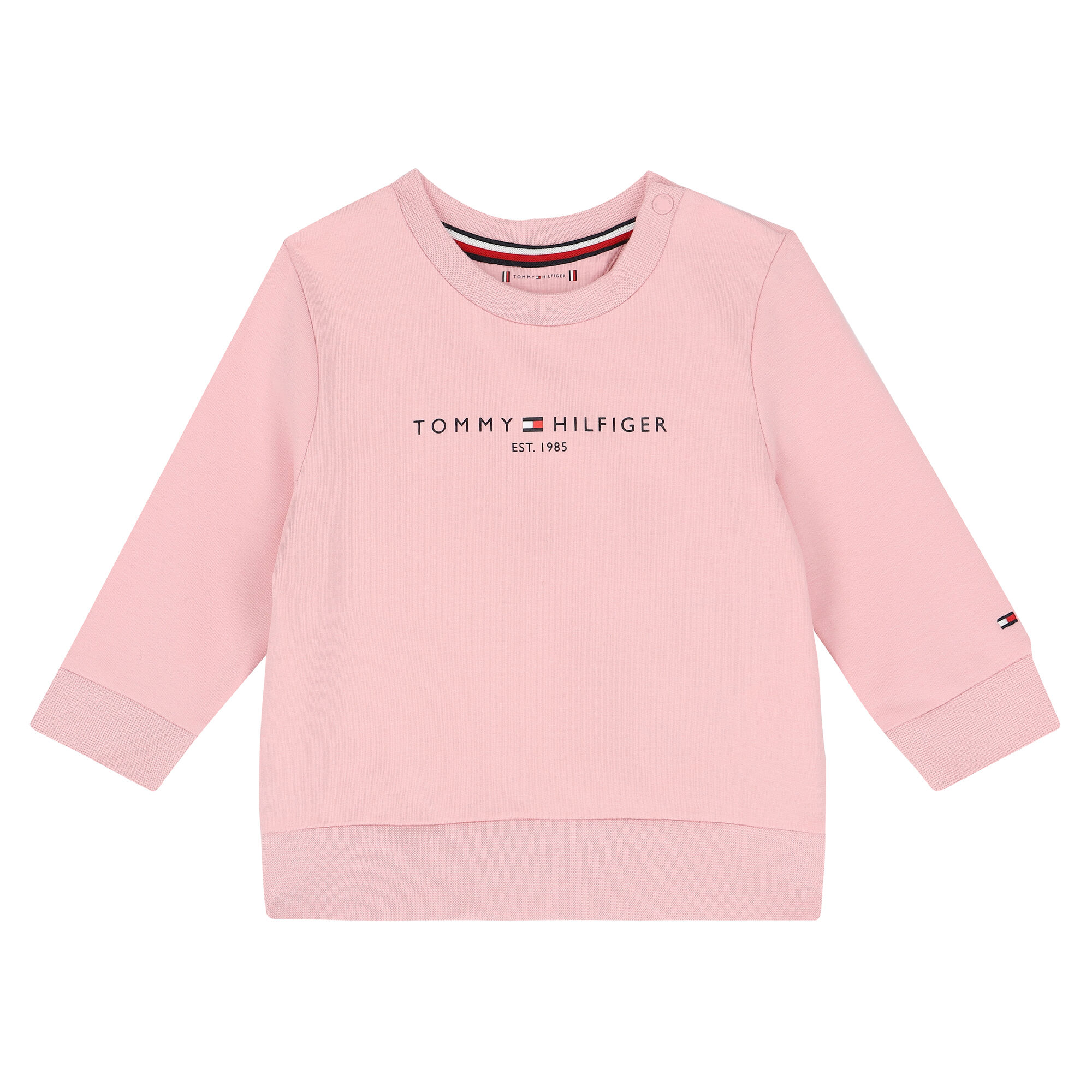 Pink tommy store hilfiger tracksuit