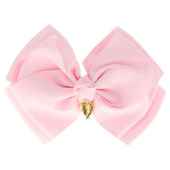 Girls Fairy Pink Bow Hairclip