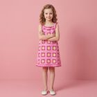 Girls Pink Crochet Dress, 1, hi-res