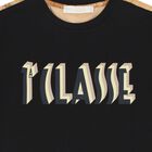 Boys Black & Beige Geo Map Logo T-Shirt, 2, hi-res