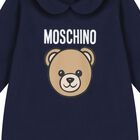 Navy Blue Teddy Bear Logo Babygrow, 5, hi-res