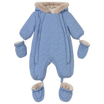 Baby Boys Blue Stars Snowsuit