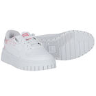 Girls White Cali Trainers, 1, hi-res