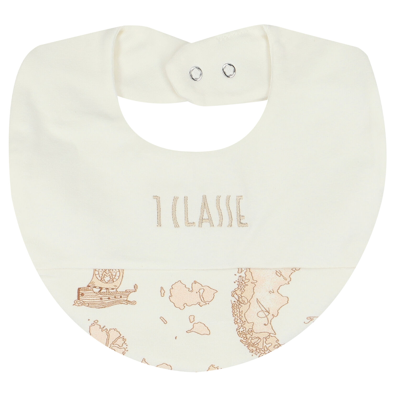 Ivory & Beige Geo Map Babygrow Set, 3, hi-res image number null