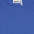 Girls Blue Puffed Sleeve Dress, 1, hi-res