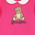 Baby Girls Pink Teddy Bear Logo Babygrow, 4, hi-res