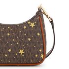 Girls Beige Star & Logo Leather Shoulder Bag ( 17CM ), 1, hi-res
