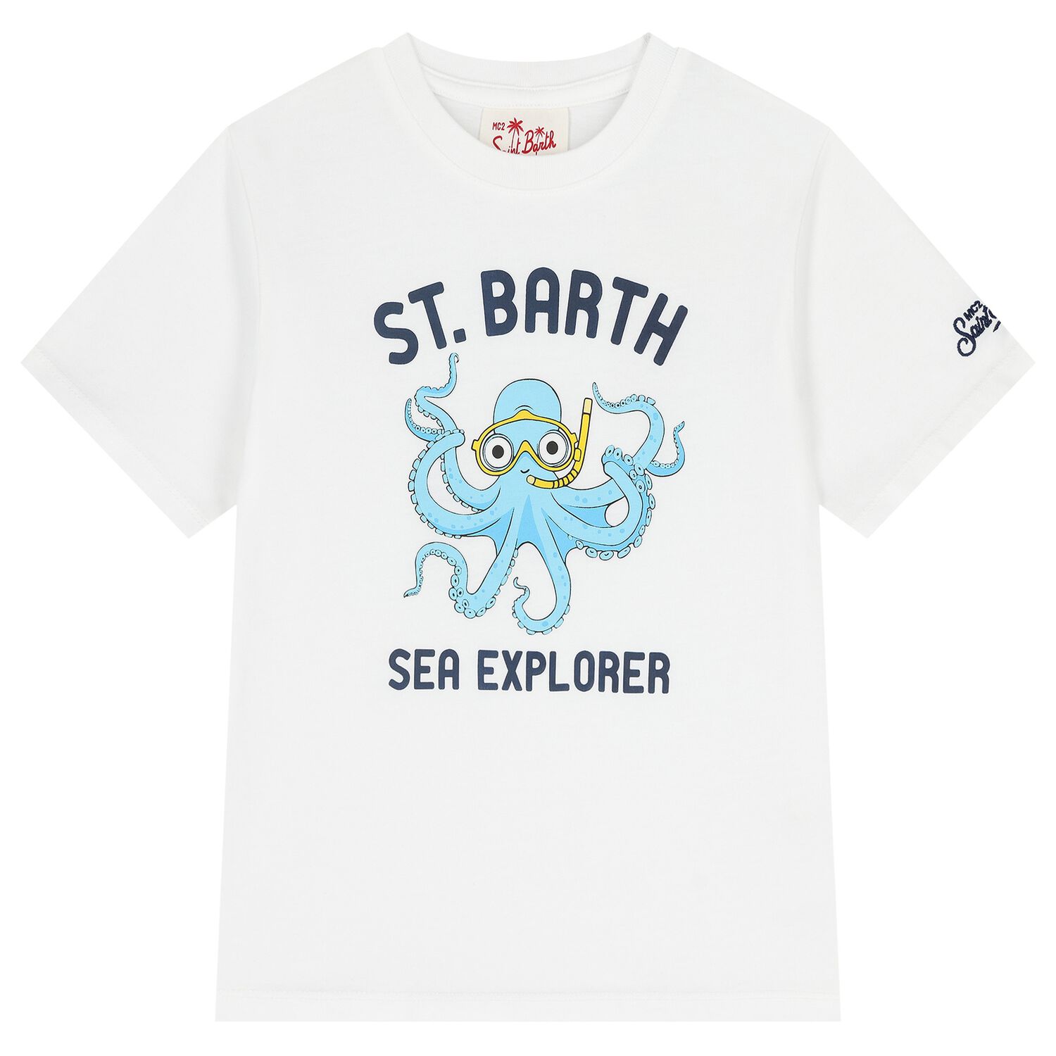 Bos White Octopus T-Shirt, 1, hi-res