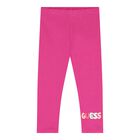 Baby Girls White & Pink Logo Leggings Set, 1, hi-res