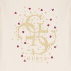 Girls Ivory & Red Logo Dress, 1, hi-res