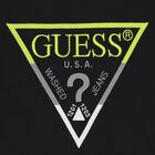 Boys Black Logo T-Shirt, 4, hi-res