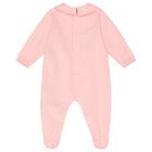 Baby Girls Pink Teddy Bear Logo Babygrow Gift Set, 4, hi-res