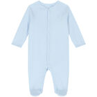 Baby Boys Blue Logo Babygrow, 2, hi-res