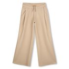 Girls Beige Logo Joggers, 1, hi-res
