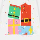 Girls White Gifts Long Sleeve Top, 1, hi-res