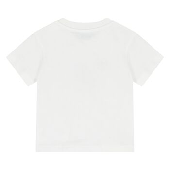 Younger White Teddy Bear Logo T-Shirt