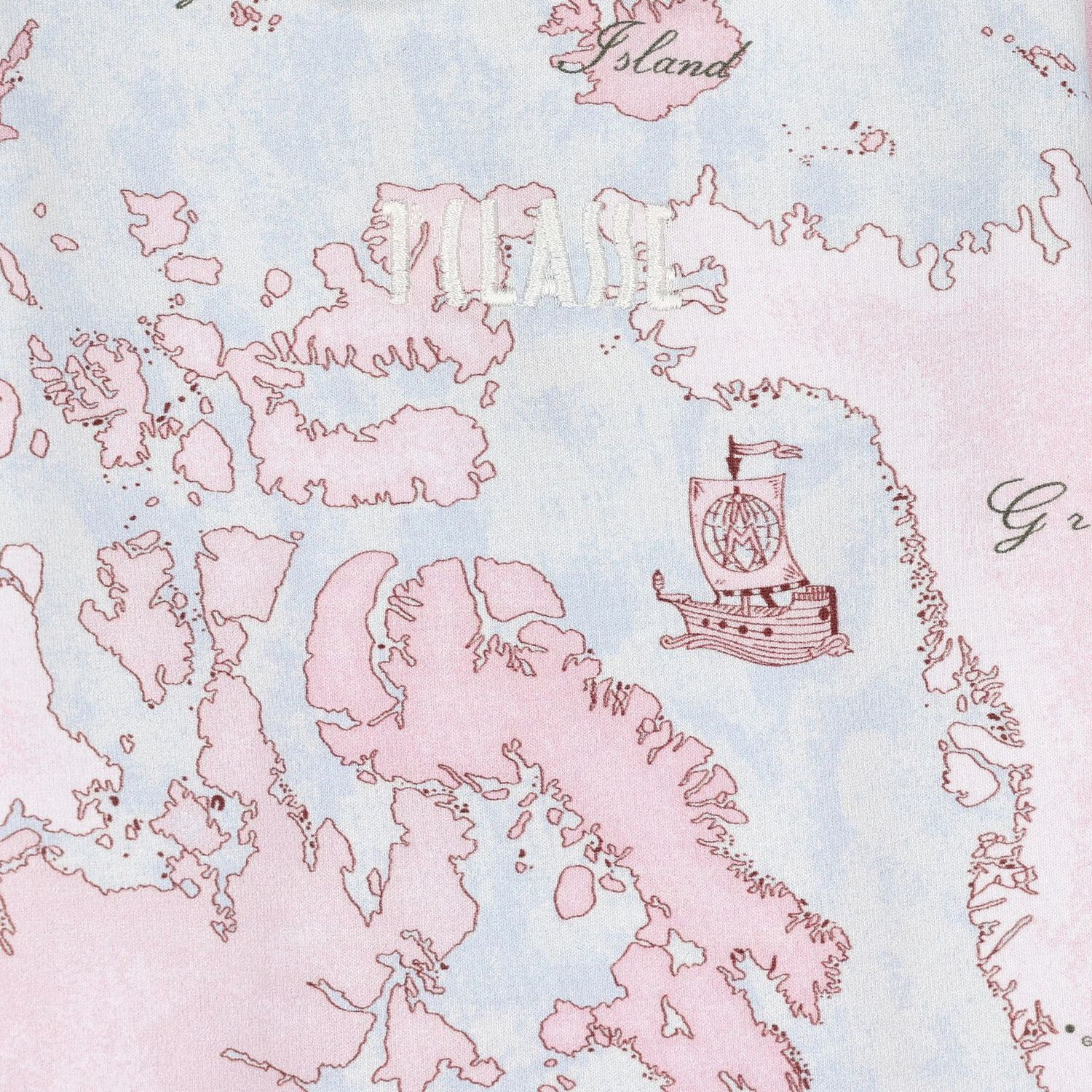 طقم افرول هديا بنات بطبعة الخريطة باللون الوردي والأزرق للأطفال , 2, hi-res image number null