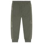 Boys Green Logo Joggers, 1, hi-res