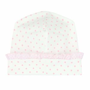 Baby Girls Pink Polka Dot Hat