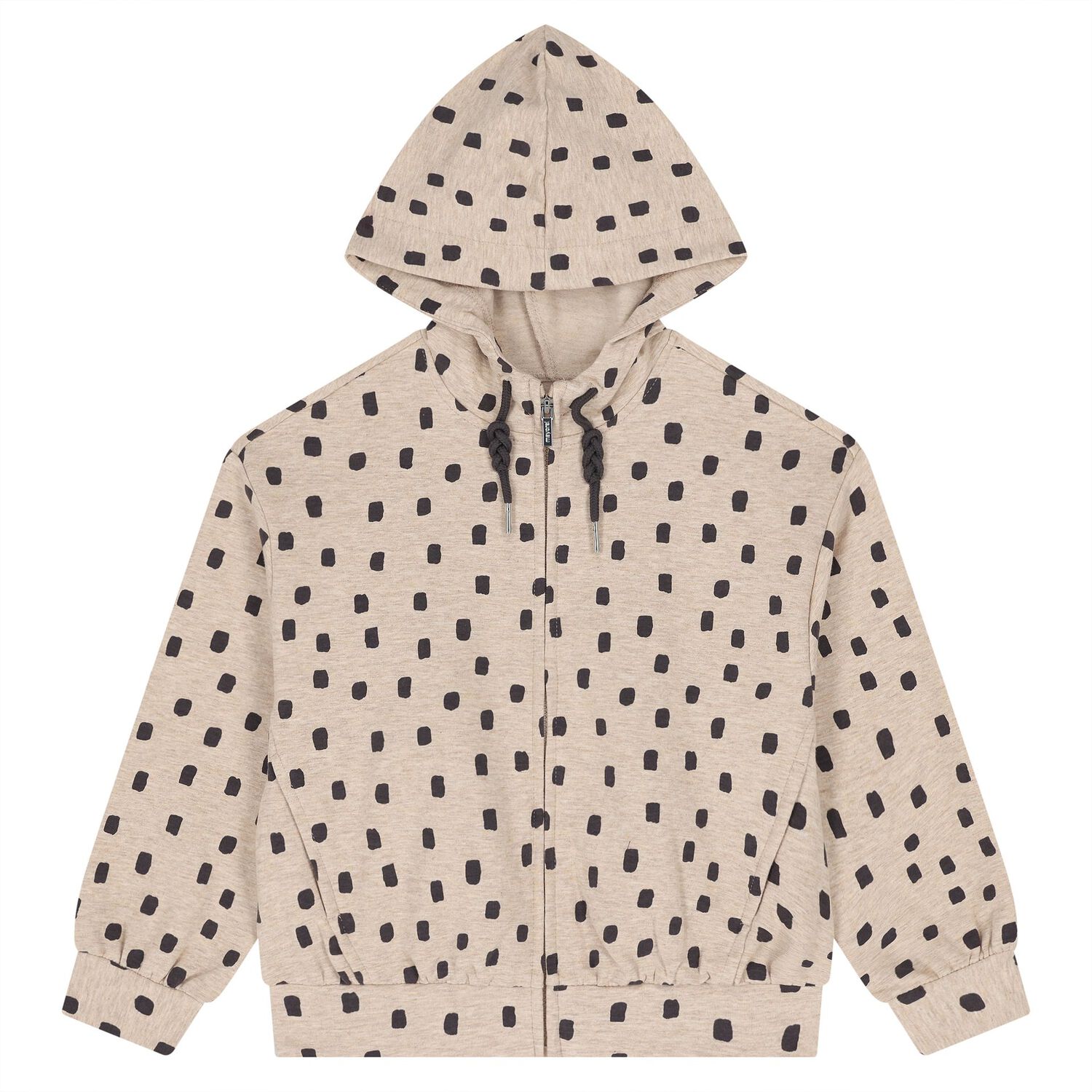 Girls Beige & Grey Spot Tracksuit ( 3 Piece ), 2, hi-res