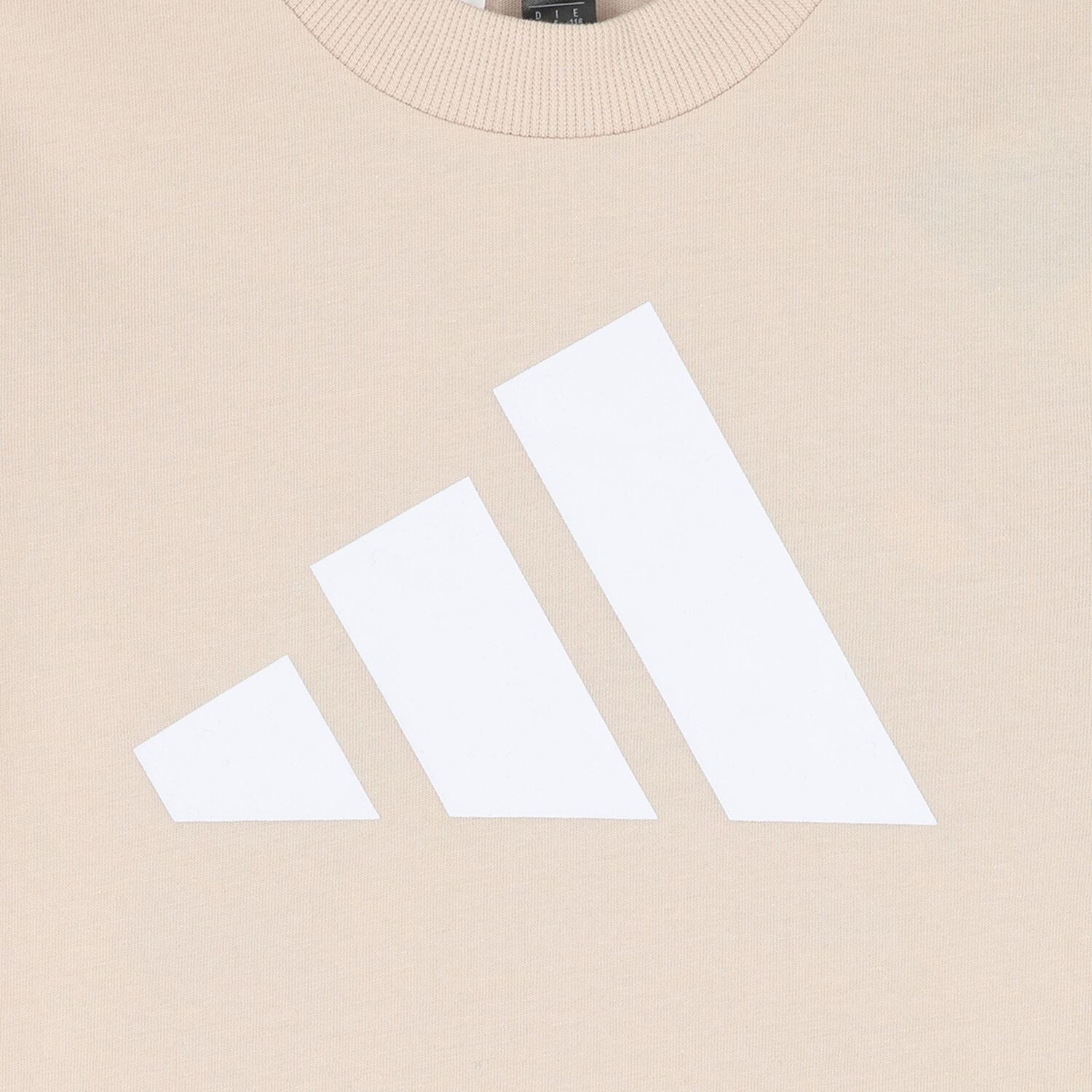 Beige Logo Shorts Set, 1, hi-res
