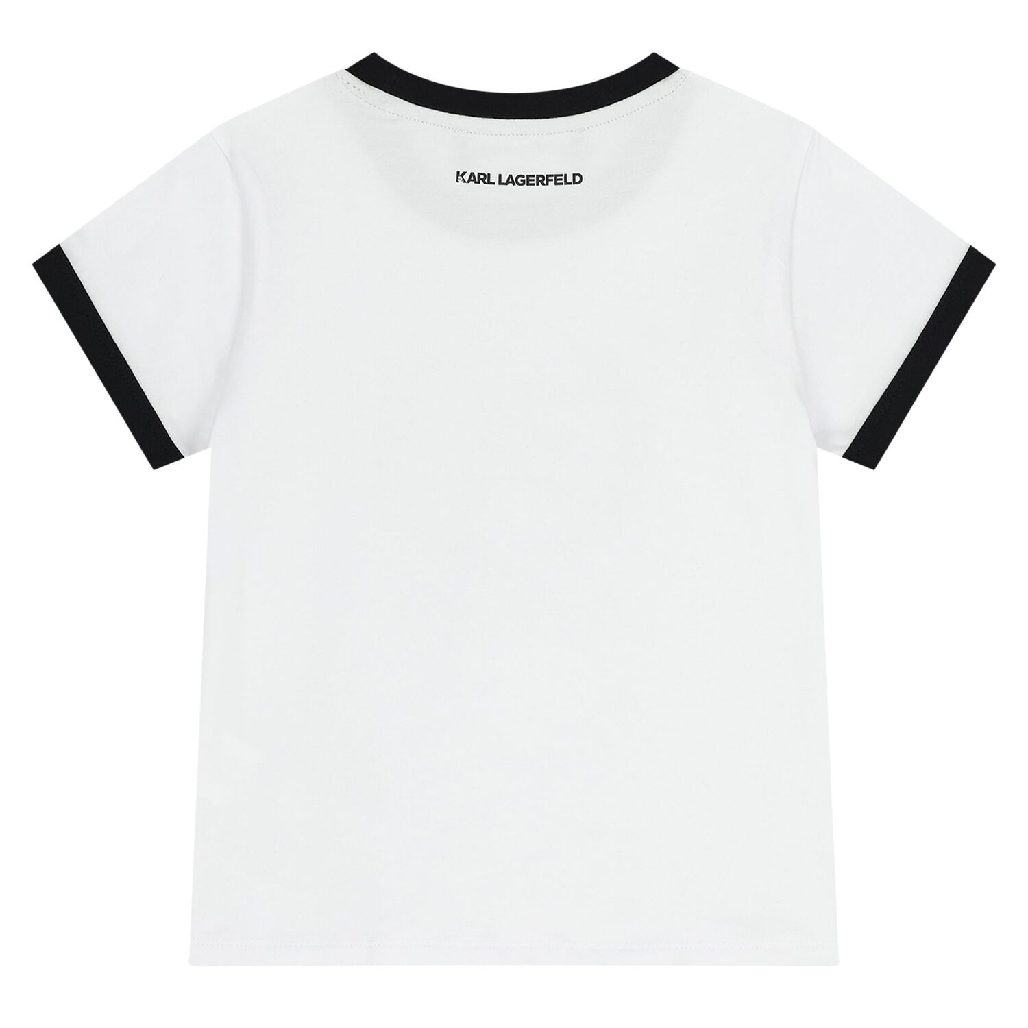 Girls White & Black Logo T-Shirt, 2, hi-res