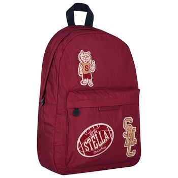 Boys Burgundy Tiger Logo Backpack ( 45cm )
