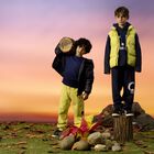 Boys Navy Blue Logo Joggers, 1, hi-res