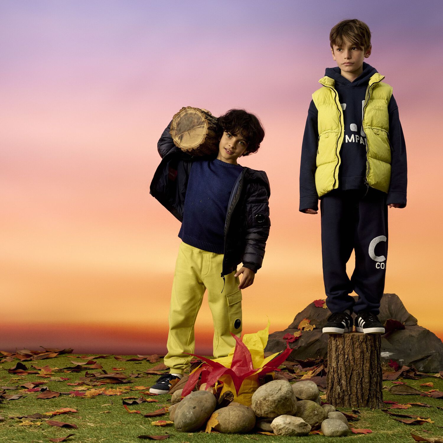 Boys Navy Blue Logo Joggers, 1, hi-res