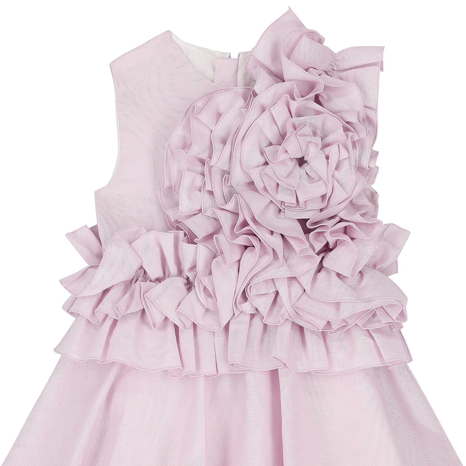 Girls Lilac Ruffle Dress, 1, hi-res image number null