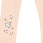 Younger Girls White & Pink Leggings Set, 1, hi-res