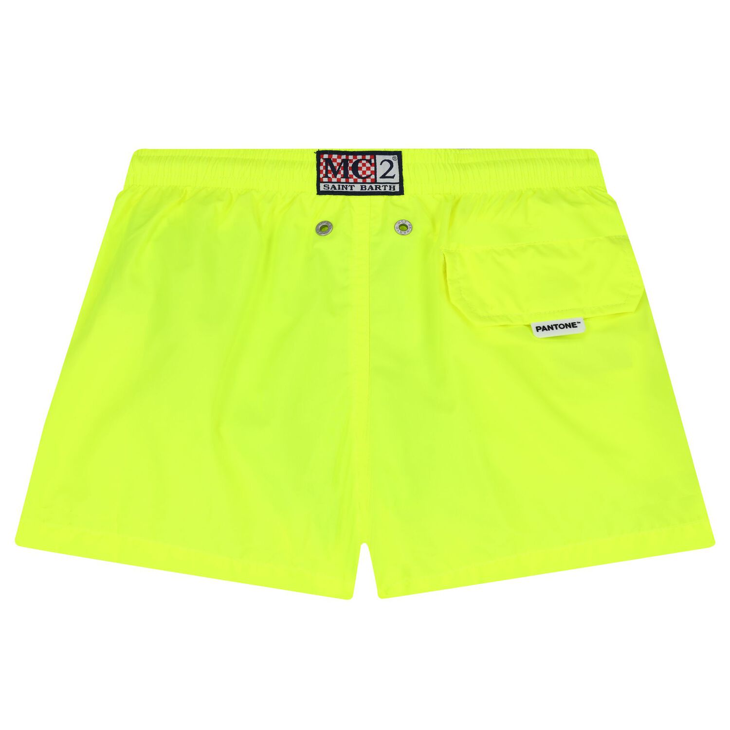 Boys Neon Yellow Swim Shorts, 1, hi-res image number null