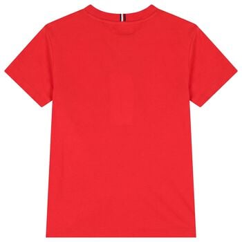 Boys Red Snoopy Logo T-Shirt