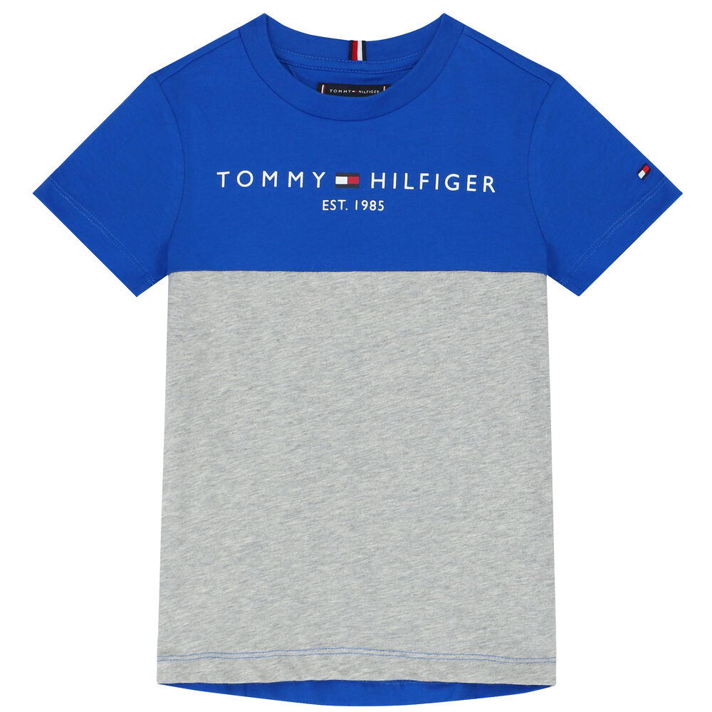Shorts Grey USA Boys Hilfiger Blue | Tommy Junior Set Couture Logo &