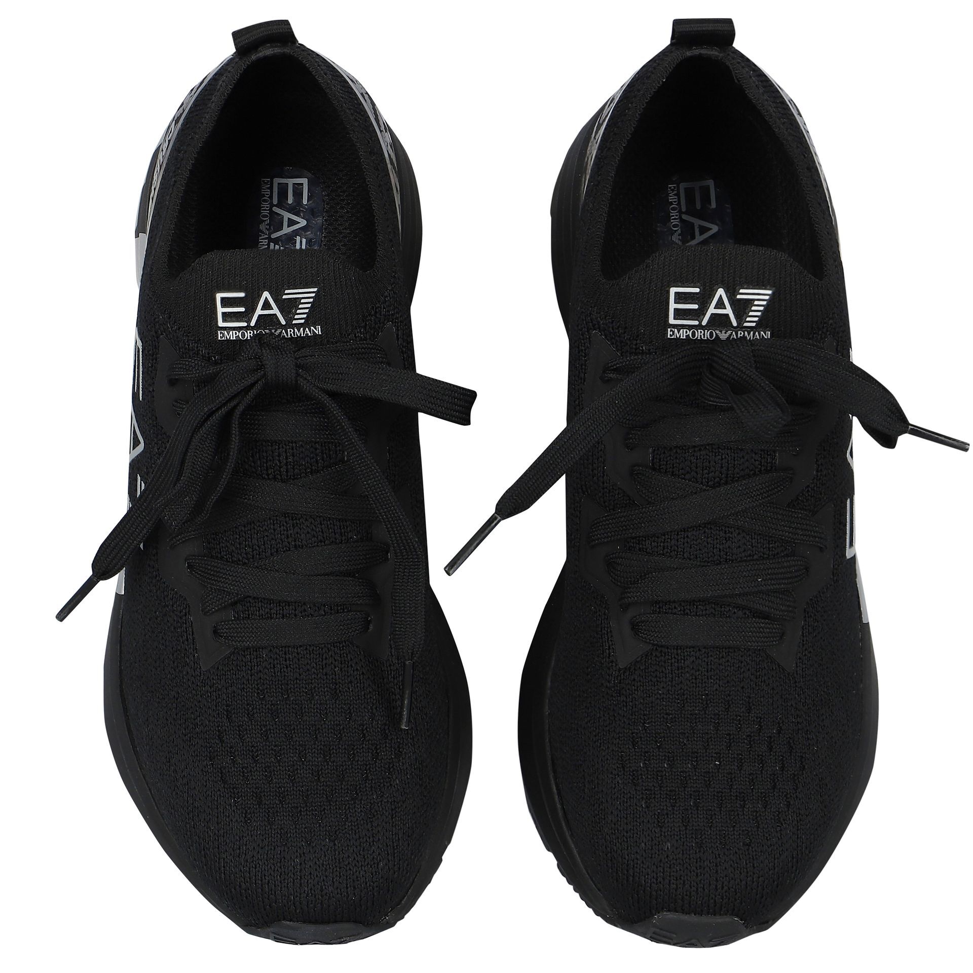 Ea7 simple racer trainers black on sale