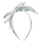Girls Blue Floral Chiffon Headband, 4, hi-res