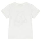 Girls Ivory Horse T-Shirt, 1, hi-res