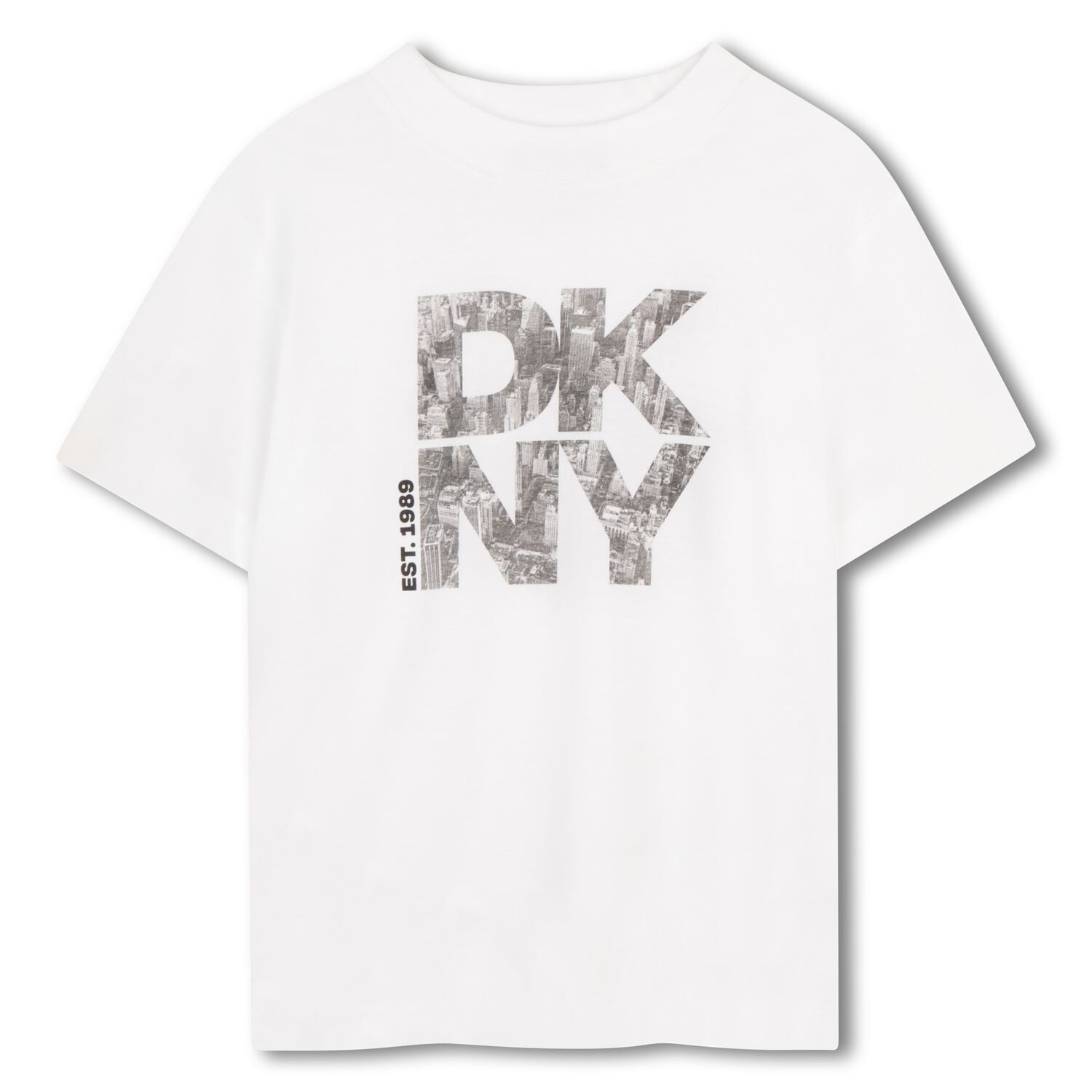 Boys White Logo T-Shirt, 1, hi-res