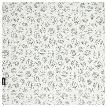 Baby Boys White Ikonik Logo Blanket