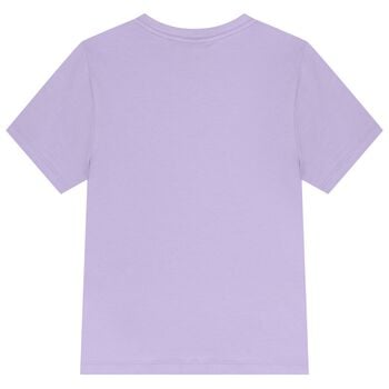 Girls Purple Logo T-Shirt