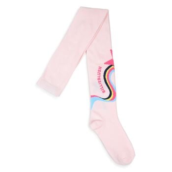 Girls Pink Star Tights