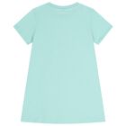 Girls Aqua Star Dress, 1, hi-res