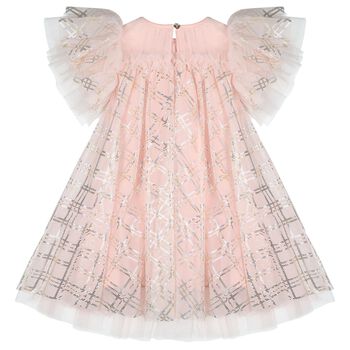 Girls Pink Ruffle Tulle Marlowe Dress