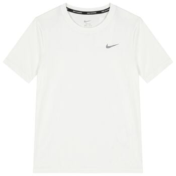 تيشيرت أبيض للأولاد بشعار Dri-Fit